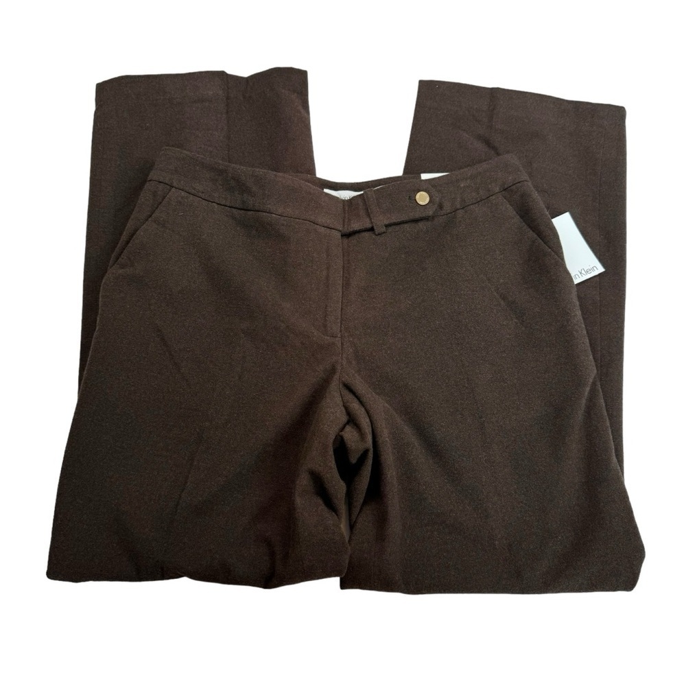Calvin Klein Brown Classic Fit Winter Pants